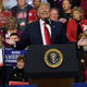 President Donald Trump speaks to supporters at the Atlantic Aviation Hanger on March 10, 2018, in Moon Township, Pa.